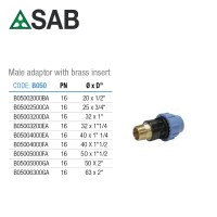 SAB - Male Adaptor with Brass Insert - AJA Marketplace